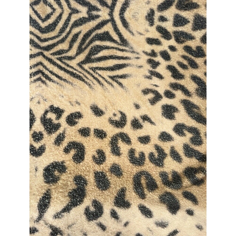 Johnny Was Aditi Robe Reversible Leopard L/XL Cozy Plush Boho Floral Girls Trip - Picture 16 of 16